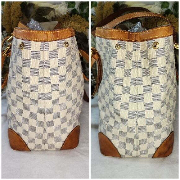 Authentic Louis Vuitton Damier Azur Hampstead MM with Dust Bag - Picture 13 of 17